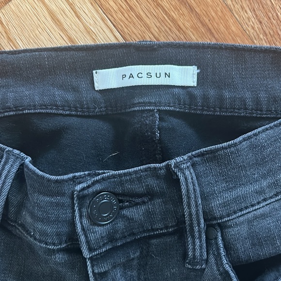 Faded Black PacSun High Rise Jeggings Jeans, size 24 - Picture 4 of 6